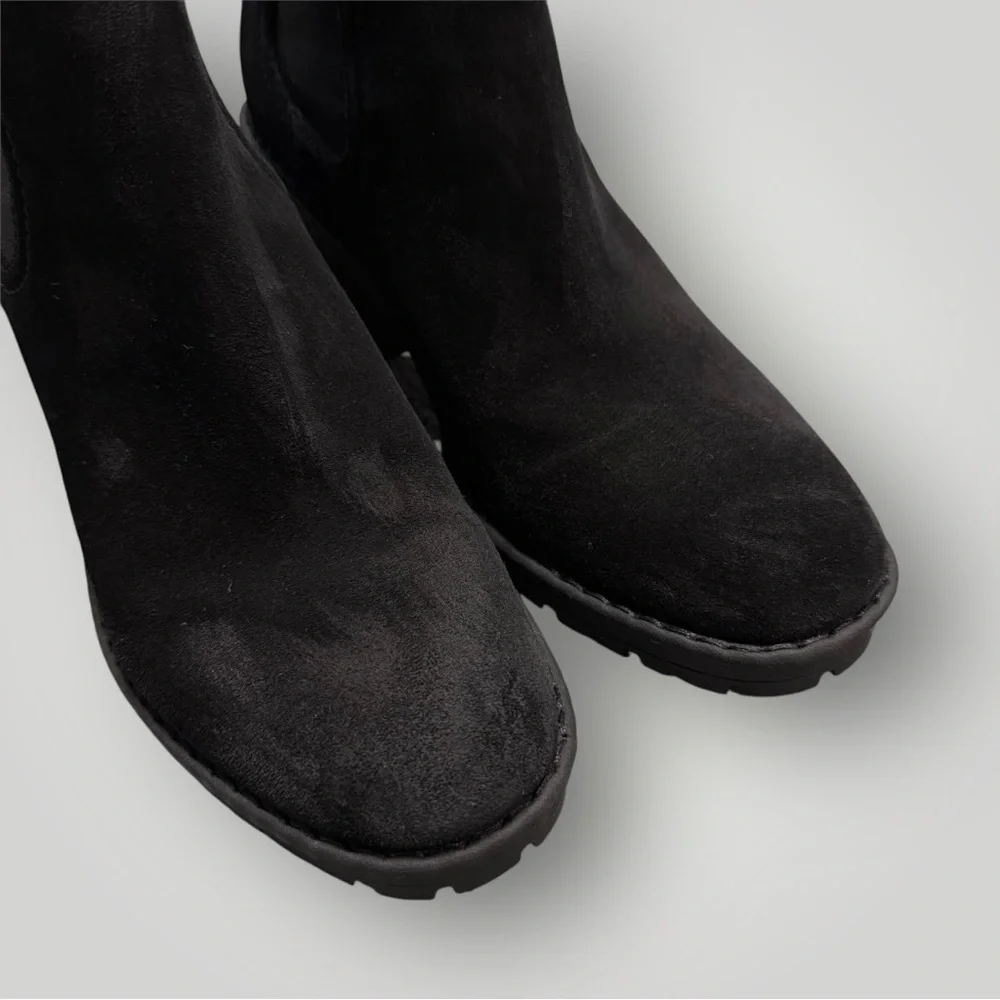 VINCE Henderson-B Suede Ankle‎ Booties Black Sz 38